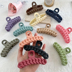 Matte Hair Claw Clip Acrylic Twist Banana Clip Hair Decoration