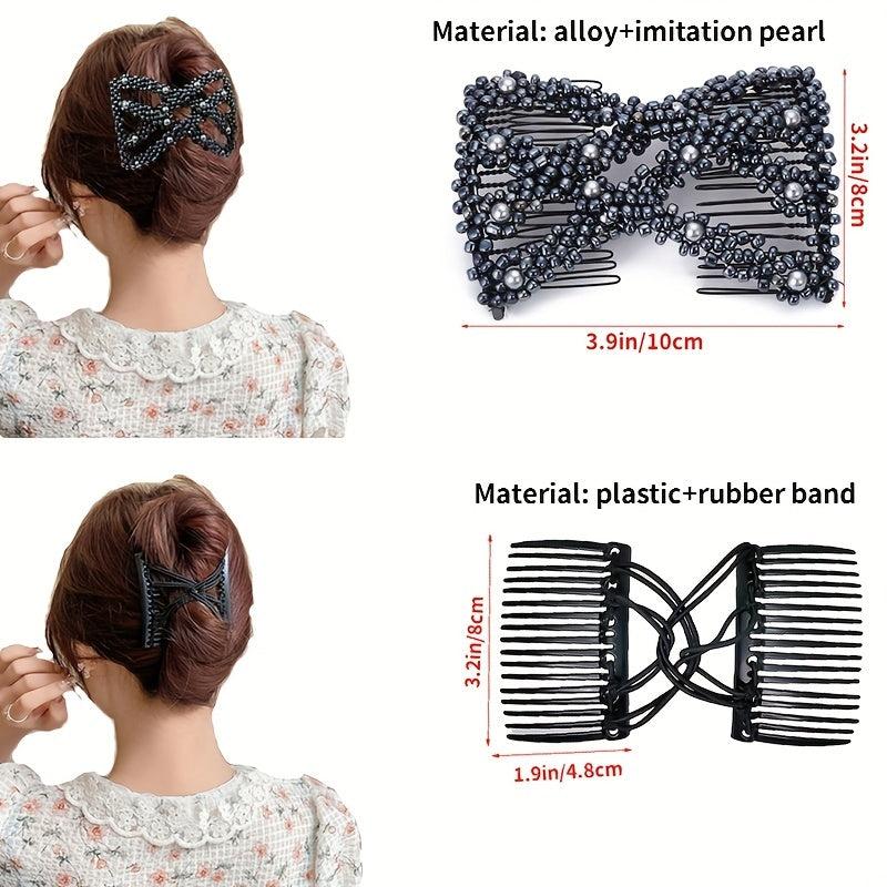 Elastic Hair Comb Insert Comb Versatile Hair Clip Female Headwear