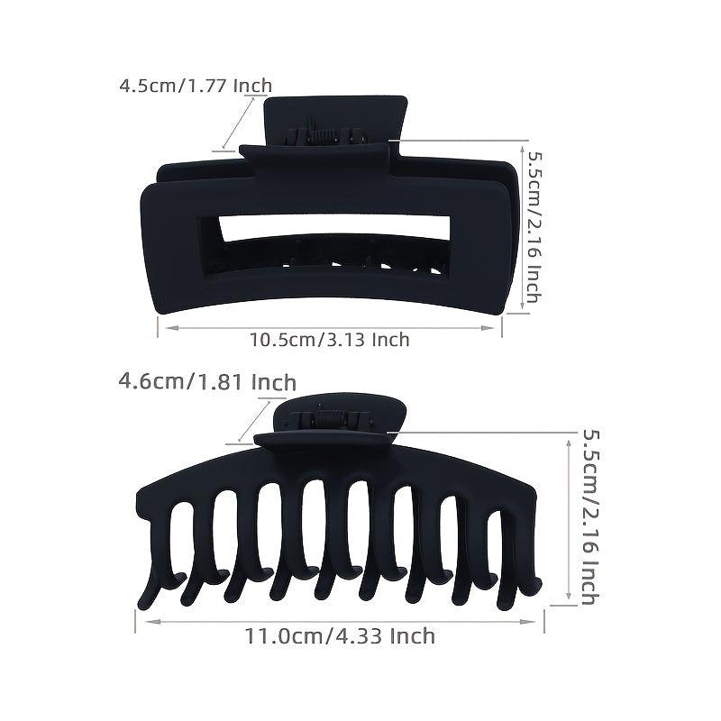 Matte Hair Claw Clips For Thick Hair
