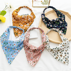 Boho Hair Bandana Triangle Headscarf Floral Y2K