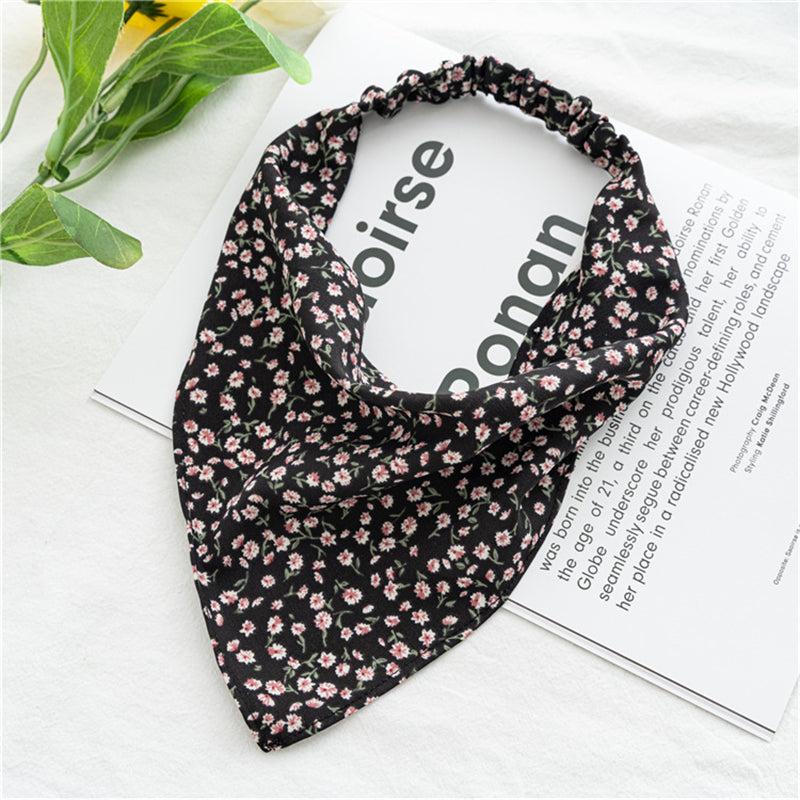 Boho Hair Bandana Triangle Headscarf Floral Y2K