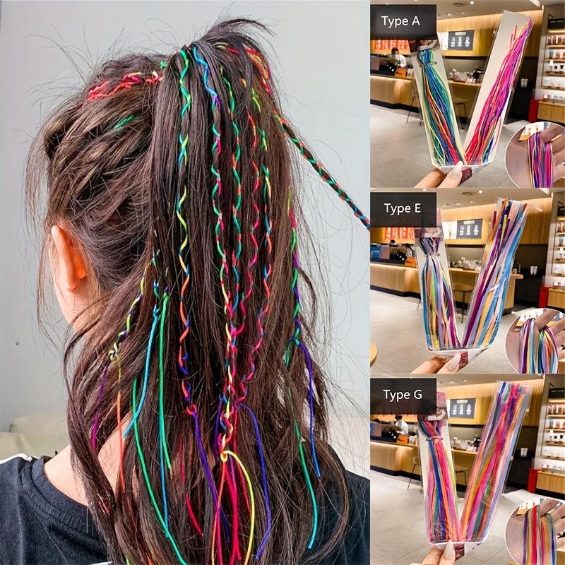 Colorful Braided Hair Rope Colored Rope Female Dreadlock