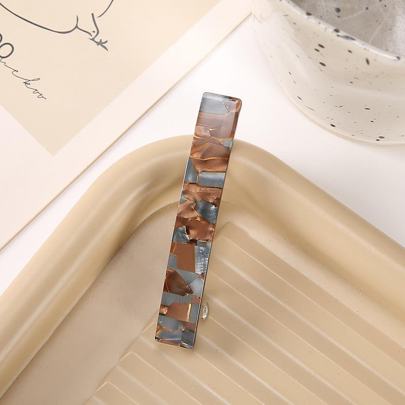 Leopard Hair Clip Acetic Acid Metal Barrette Geometric Hairpin Vintage