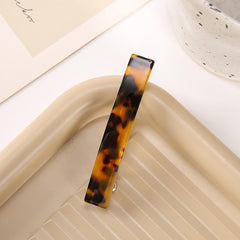 Leopard Hair Clip Acetic Acid Metal Barrette Geometric Hairpin Vintage