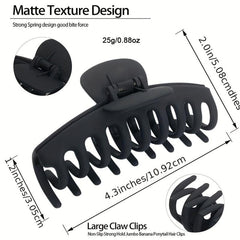 3Pcs Vintage Hair Claw For Women Thick Hair Nonslip Hair Clips