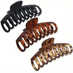 3Pcs Vintage Hair Claw For Women Thick Hair Nonslip Hair Clips