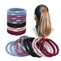12pcs Braided Hair Tie Elastic Hair Rope Hair Accessories