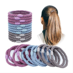 12pcs Braided Hair Tie Elastic Hair Rope Hair Accessories