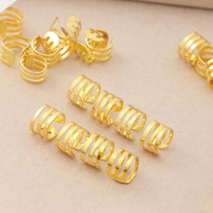 40pcs Hair Beads Dreadlocks Rings Hair Jewelry Braiding Hair Clips Metal Cuffs