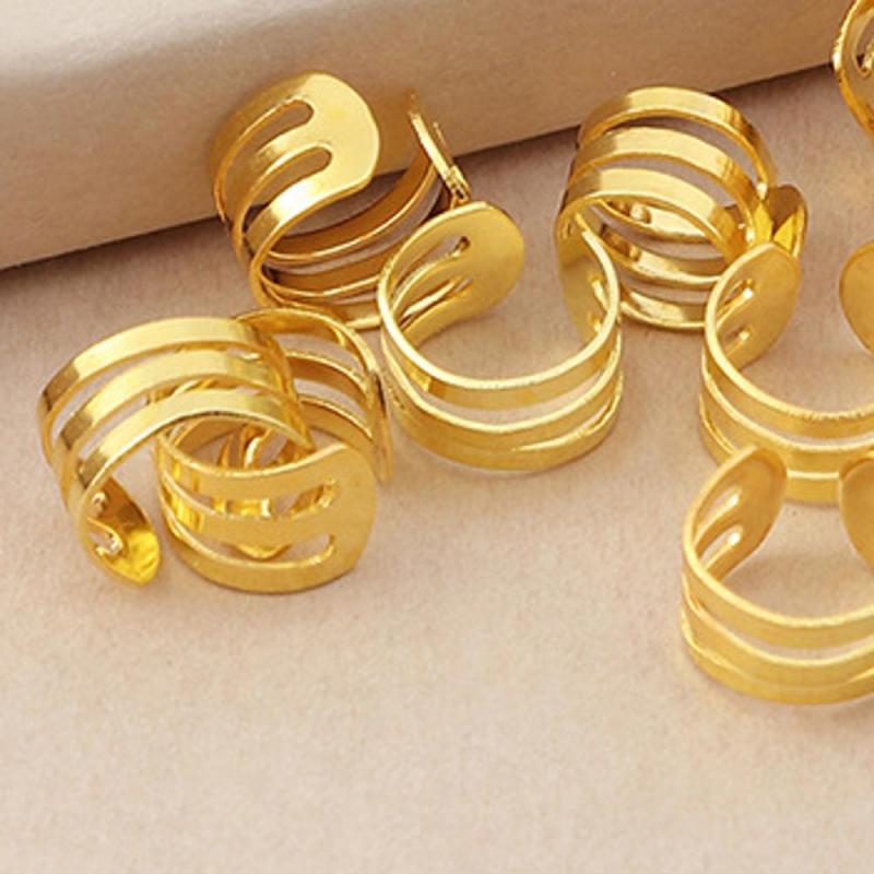 40pcs Hair Beads Dreadlocks Rings Hair Jewelry Braiding Hair Clips Metal Cuffs