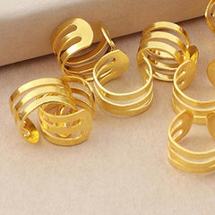 40pcs Hair Beads Dreadlocks Rings Hair Jewelry Braiding Hair Clips Metal Cuffs