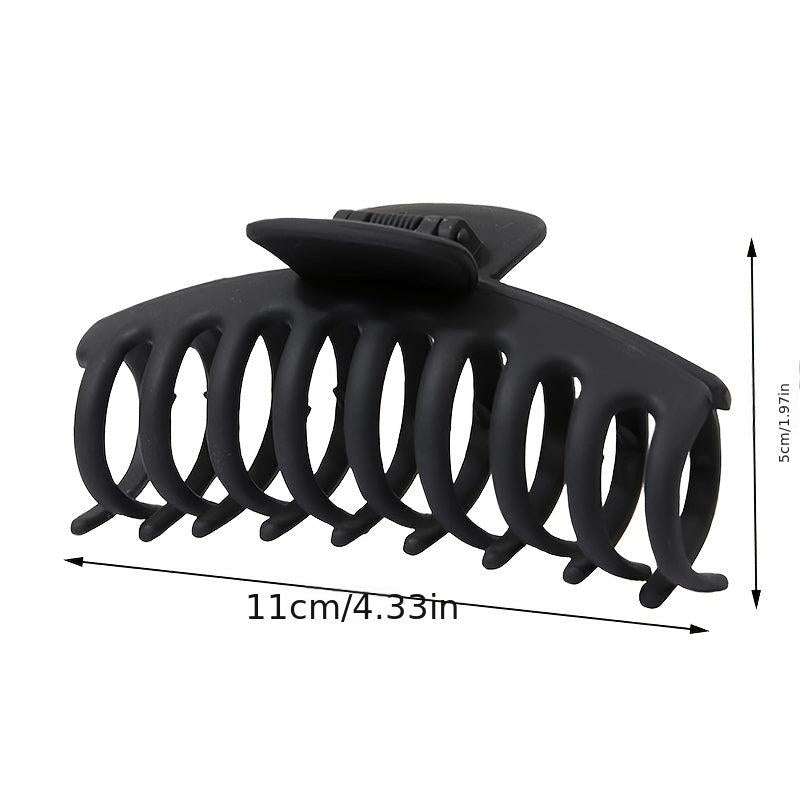 Matte Hair Claw Clip Non Slip Ponytail Jaw Barrette Strong Hold