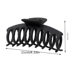 Matte Hair Claw Clip Non Slip Ponytail Jaw Barrette Strong Hold