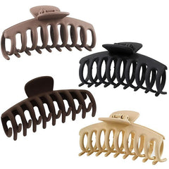 Matte Hair Claw Clip Non Slip Ponytail Jaw Barrette Strong Hold