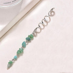 Colorful Stone Tassel Hair Jewelry for Braids Crystal Accessories for Women