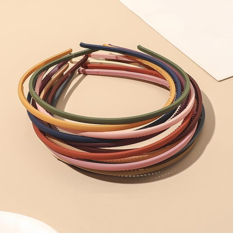 Frosted Plastic Headbands Teeth Hair Bands Non Slip Headwear