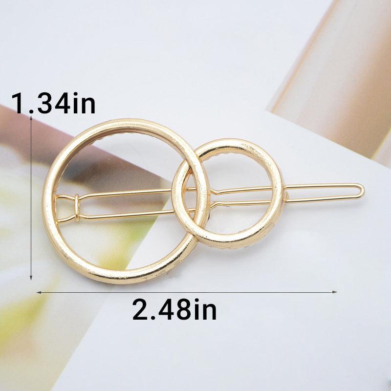Geometric Hollow Shape Hair Clip Metal Hair Clip Back Head Hair Clip