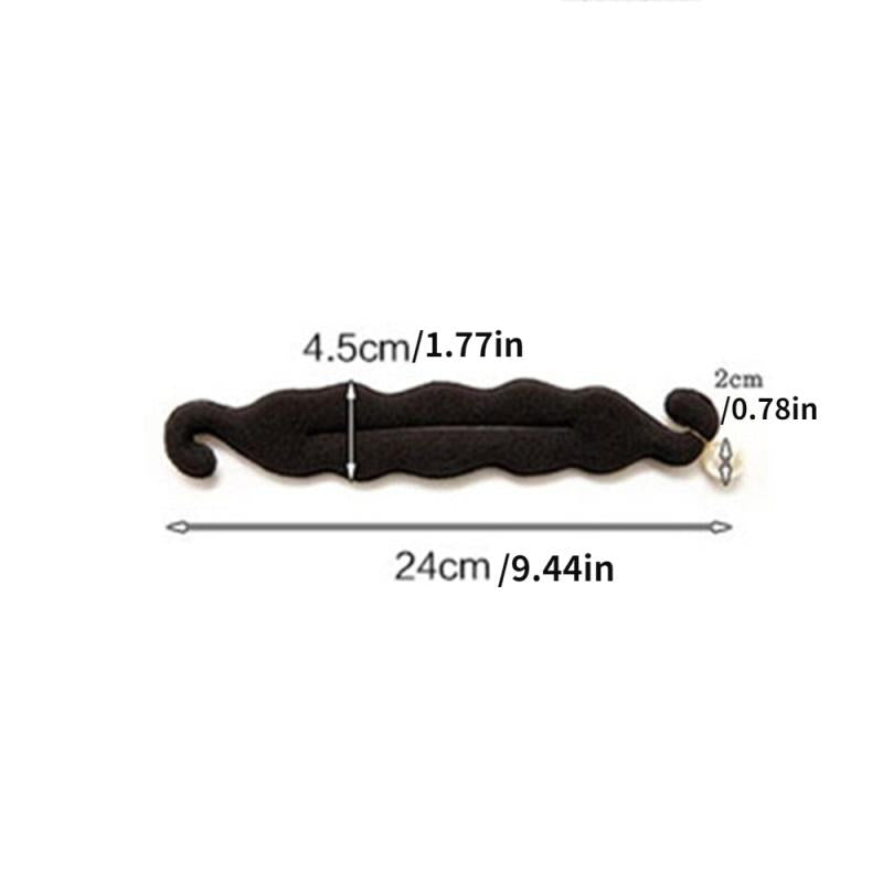 Faux Pearl Hair Bun Maker Styling Tool Solid Sponge Hair Accessory