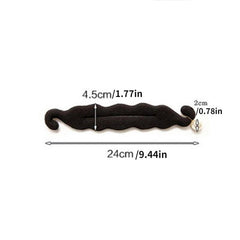 Faux Pearl Hair Bun Maker Styling Tool Solid Sponge Hair Accessory