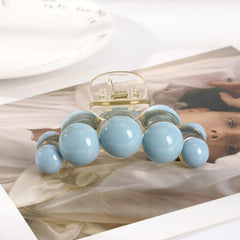 Glossy Ball Decor Hair Claw Clip Style Hair Claw Nonslip
