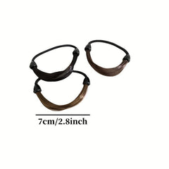 High Elasticity Natural Invisible Ponytail Hair Ring for Girls Women