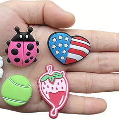 100pc Cartoon Girls Shoe Accessories PVC Clog Shoe Decoration Halloween Gift