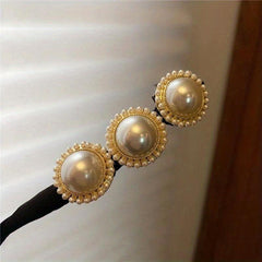 Women's Faux Pearl Hair Pin Insert Head Pin Braid Hair Clip Y2K