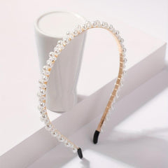 Faux Pearl Headband Skinny Head Hoop Headdress Hair Accessories