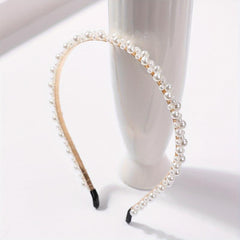 Faux Pearl Headband Skinny Head Hoop Headdress Hair Accessories
