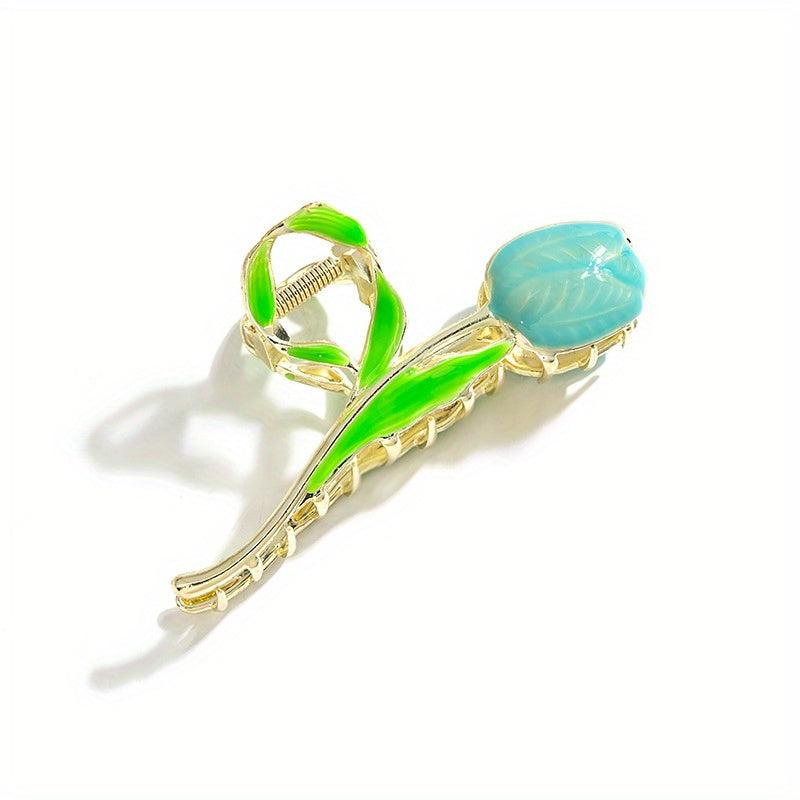 Tulip Large Grip Clip Updo Hairpin Leaf Hair Clip