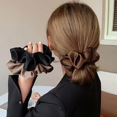Oversize Satin Hair Scrunchies Silk No Damage Soft Scrunchy Hair Ties