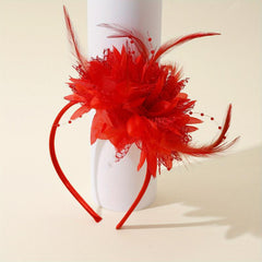 Faux Feather Fascinator Cocktail Hair Band Flapper Hair Band Hair Accessories