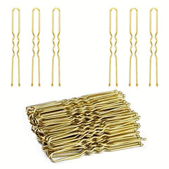 50pcs U Shaped Hair Pins Bobby Pins with Storage Box for Women Lady Girls