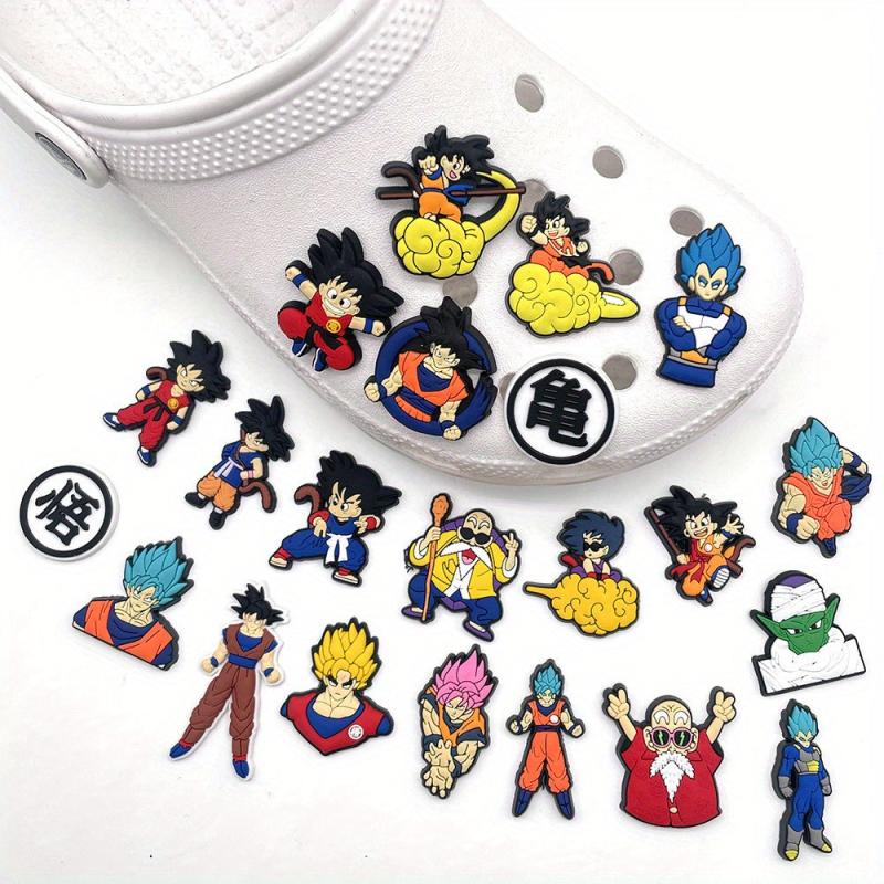 22pcs Anime Halloween Shoe Charms for Clogs Sandals Unisex Kids Party