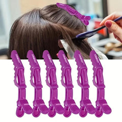 6pcs Matte Hair Sectioning Clip Clamp Hair Grip Hairdressing Salon Tool