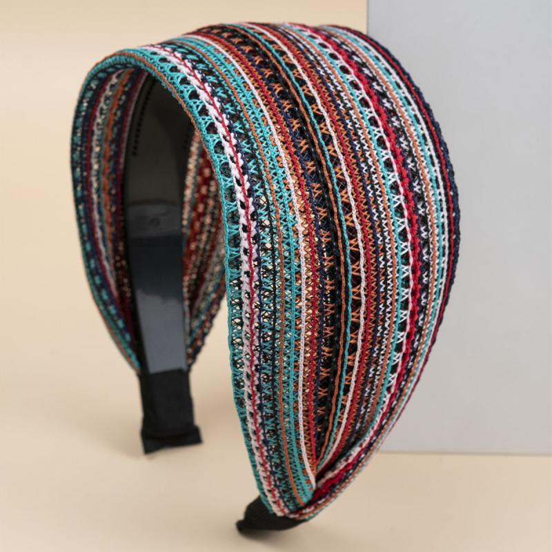 Wide Lace Headbands Antislip Hair Bands Headwraps Turban Stretchy Hair Hoop