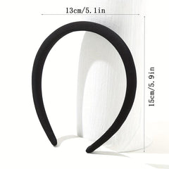 Sponge Solid Headband Press Hair Clip Sweet Hair Accessories