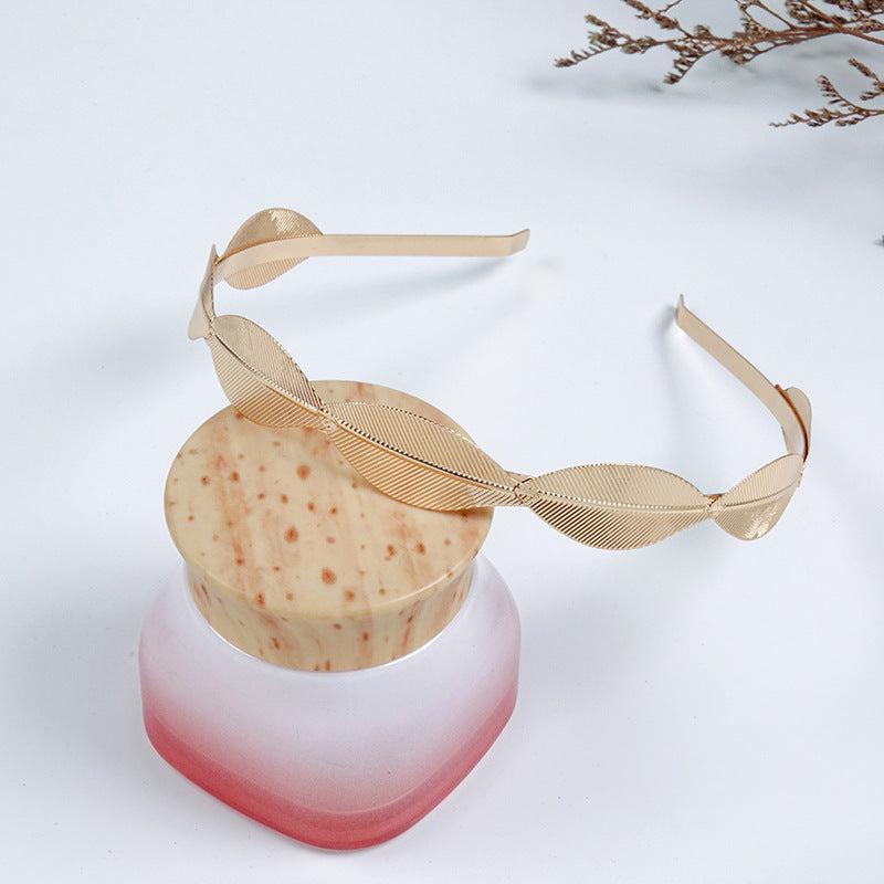 Greek Goddess Headband Golden Leaf Branch Hair Band Crown