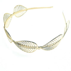 Greek Goddess Headband Golden Leaf Branch Hair Band Crown