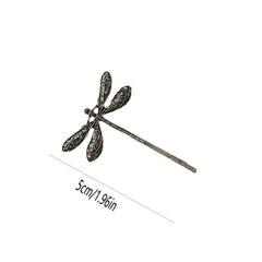 Metal Dragonfly Hair Clip Non-slip Side Clip Vintage Hair Accessories