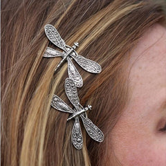 Metal Dragonfly Hair Clip Non-slip Side Clip Vintage Hair Accessories