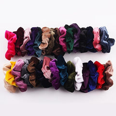 10pcs Velvet Scrunchie Hair Tie For Girls Women Hair Accessories