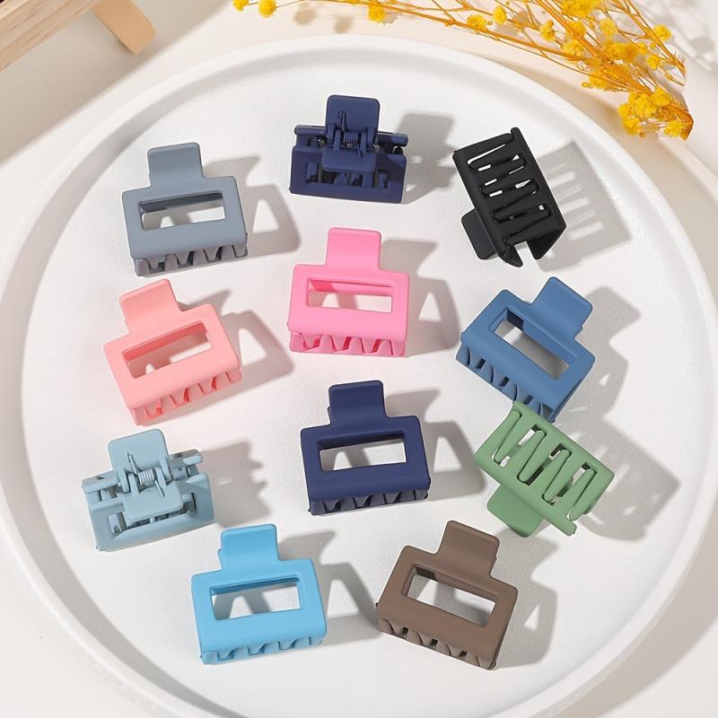 4pcs Matte Texture Hair Claw Strong Hold Styling Accessories