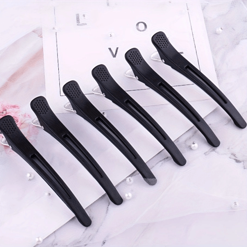 6pcs Duckbill Clips Hairdresser Zoning Positioning Professional Hair Clips