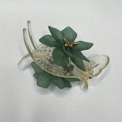Transparent Flower Bun Hair Clip for Women