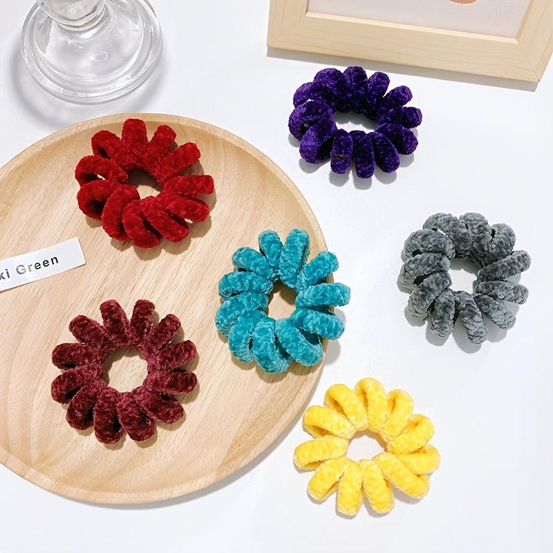Large Spiral Hair Tie Telephone Wire Elastic Hair