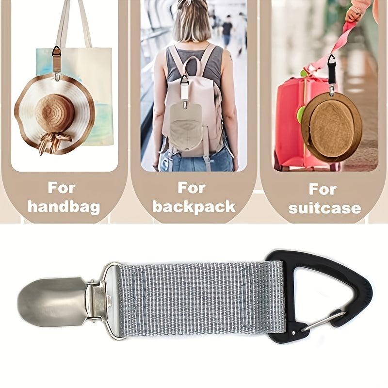 Sturdy Hat Clip for Travel, Multifunctional Hands-Free Bag Accessory Holder