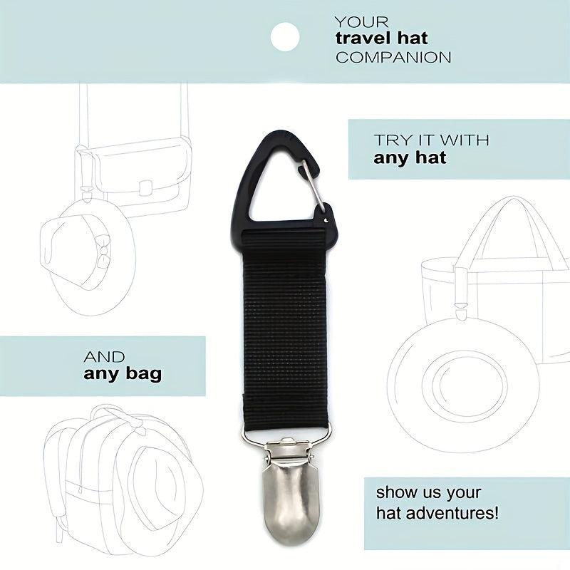 Sturdy Hat Clip for Travel, Multifunctional Hands-Free Bag Accessory Holder