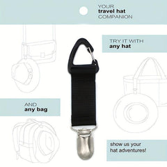 Sturdy Hat Clip for Travel, Multifunctional Hands-Free Bag Accessory Holder