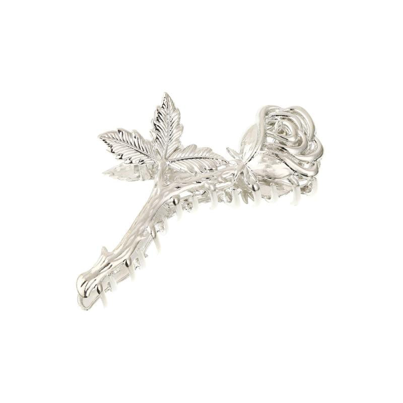 Rose Hair Claw Clip Alloy Metal Hair Clip Golden Silvery Hair Accessories